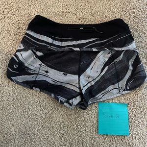 Lululemon speed-up LR pattern shorts